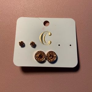 Charming Charlie Rose Gold Stud Earrings